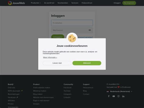 inloggen jouwweb